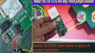 Nokia ta 1575 mic jumper solution||Nokia ta 1575 mic not working / Nokia 105s mic problem solution