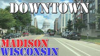 Madison - Wisconsin - 4K Downtown Drive