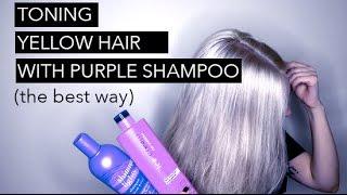 HOW TO TONE HAIR WITH PURPLE SHAMPOO