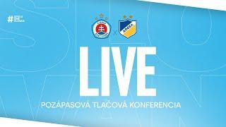 LIVE | Pozápasová tlačová konferencia ŠK Slovan Bratislava - APOEL FC