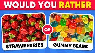 Would You Rather...? JUNK FOOD vs HEALTHY FOOD  Fox Quiz