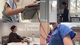 🫁  Med school vlog | Staying at hospital accommodation, moving out 런던 의대생 실습 브이로그