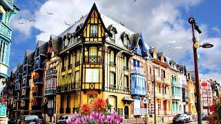 Mers Les Bains,Europe's most beautiful seaside architecture, dazzling colors, walking tours, 4K