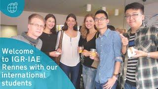 Welcome to IGR-IAE Rennes with our international students