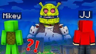 Mikey and JJ Found SCARY SHREK GIANT at Night in Minecraft ! (Maizen)