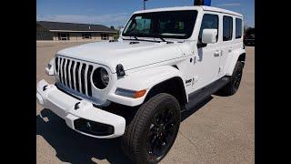 2020 JEEP WRANGLER SAHARA HIGH ALTITUDE UNLIMITED 4 DOOR WHITE WALK AROUND REVIEW 20J231 SUMMITAUTO