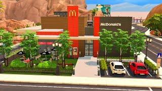 McDonald's With Drive Thru | Stop Motion Build | THE SIMS 4