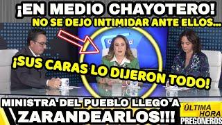 ¡MINISTRA SE PLANTA EN MEDIO CHAYOTERO!