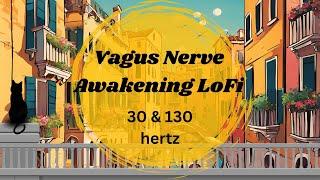 LoFi Beats for Focus | 30 & 130 hertz Vagus Nerve tones (no mid-roll ads)