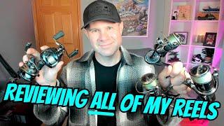 Reviewing ALL of my HIGH END fishing REELS!! Daiwa and Shimano!!!!