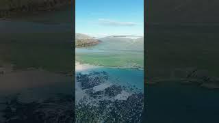 Northon Beach, Isle of Harris, Scotland. Beautiful beach, stunning white sands 4K Quality DJI Mini 3