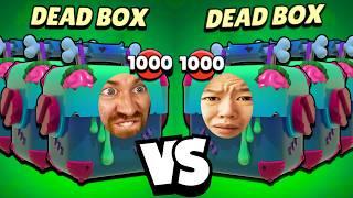 1000 Dead Box Battle: We pulled EVERY BRAWLER?! (BT1 vs OJ)