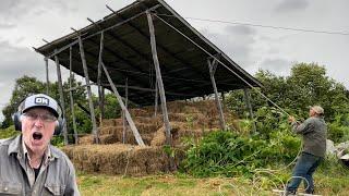 Crazy Alaska Wind Storm Almost Blows Down Barn || Otto Kilcher