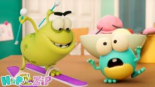 Hop And Zip - Ski Tastic video animat distractiv pentru copii