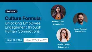 Culture Formula: Unlocking Employee Engagement through Human Connections