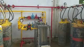 LPG LOT Gas Bank Installation with 50kg/hr Vaporisers at Food Processing Unit.