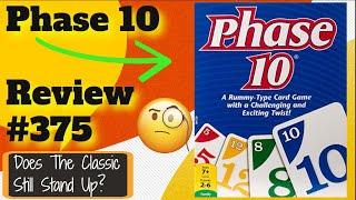 Bower's Game Corner #375: Phase 10 Review *Classic Rummy Card Game Of Collecting Sets Of Numbers*