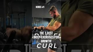 3 BEST BICEP EXERCISES for MUSCLE GROWTH 