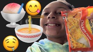 Come, Mukbang with me Nia￼ and make shaved ice  ￼