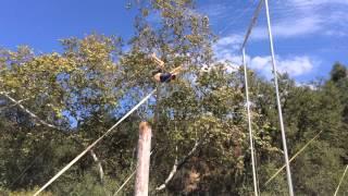 Flying Trapeze Airbag - Knee Hang Back Flip (Noah)