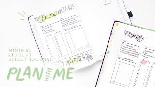 minimal bullet journal plan with me  may + june 2020