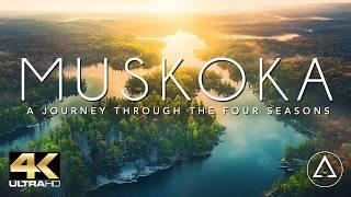 MUSKOKA - CANADA IN 4K DRONE FOOTAGE (ULTRA HD) - Beautiful Forest Landscapes Footage UHD