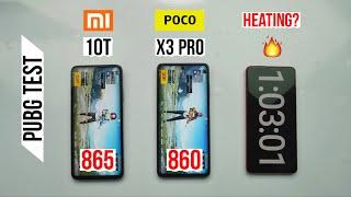 Poco X3 Pro vs Mi 10T Pubg Test, Heating and Battery Test | Shocking Results 