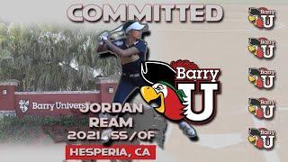 2021 Jordan Ream Shortstop and Outfield Committed to Barry University