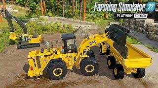 Building a Massive Stone Crushing Facility in Farming Simulator 22 | Epic Construction & Forestry FS