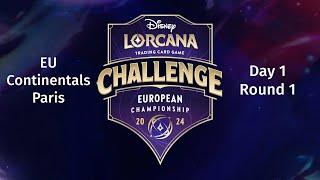 Round 1 Disney Lorcana European Championship  Challenge Paris EU Continentals Day 1 Swiss Rounds