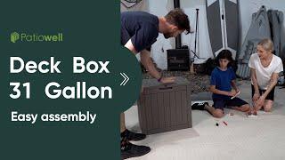 Patiowell Deck Box - Easy Assembly