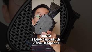 My Favorite DCA Headphone - DCA E3 Closed Back Planar Review in a Minute #headphones #audiophile