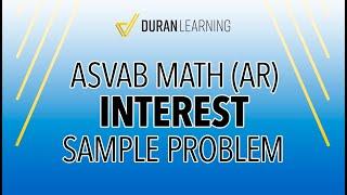 ASVAB Math Practice Question – Interest (AR)