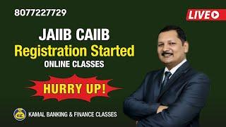 JAIIB-CAIIB  Online Classes Registration  Started HURRY UP !v