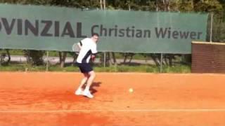 One-Handed Backhand - student Dirk - Munster (coach Mauro)