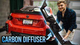 This Completes the Rear End of my BMW G87 M2 | Installing CF Diffuser!