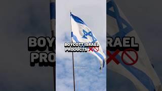 Boycott Isra*l products and stand with Palestine.   #islamicquotes #youtubeshorts