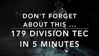 The Division 1.8.1 - EASY DIV-TEC FARMING - 179 Div. Tec in 5 MINUTES - don't forget about this ;-)