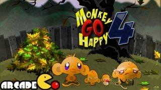 Monkey Go Happy 4 Walkthrough All Levels HD