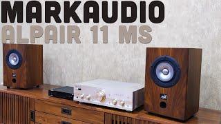 Clip test loa full range bookshelf speaker Markaudio Alpair 11 MS