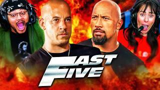 FAST FIVE (2011) IS A FRIGGIN' BLAST!! MOVIE REACTION!! First Time Watching! Fast & Furious