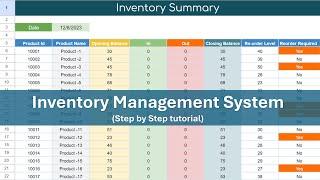 Create Inventory Management System in Google Sheet | Complete Process