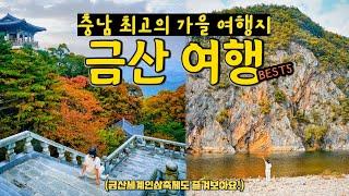 충남 가을 여행지 추천 금산 여행 가볼만한곳 5 (태고사, 금산산림문화타운, 적벽강, 월영산 출렁다리, 금산인삼축제 2023)