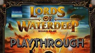 Lords Of Waterdeep Board Game | Playthrough