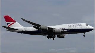 BA Negus Livery Boeing 747 Landing at New York JFK Airport