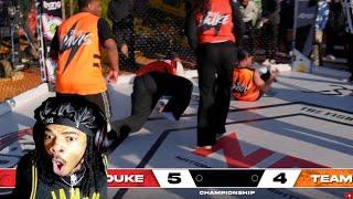 DUKE WAS SLAMMING EVERYONE!! AMP MMA BASKETBALL (reaction)