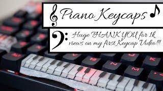 Piano Keycaps - 1k View Celebration!! Thank you!!! - Resin Art