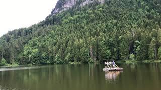 König Ludwig und die Alphornbläser am Pflegersee