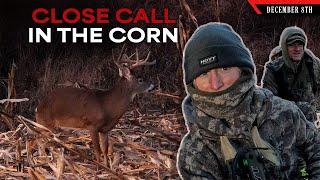 Close Call for Jordan - Deer are Eating Corn | Bowhunting Whitetails w/ Bill Winke