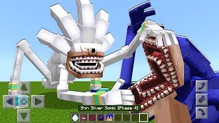 Shin Silver vs Shin Sonic Mod ADDON UPDATE in MINECRAFT PE